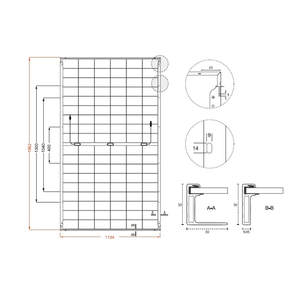 DAH Solar DHN-54Z16/DG(BB) bifacial 500W- celočierny